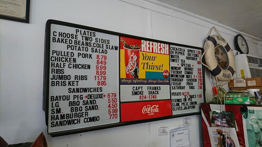 Captain Frank's Smoke Shack Menu image 2