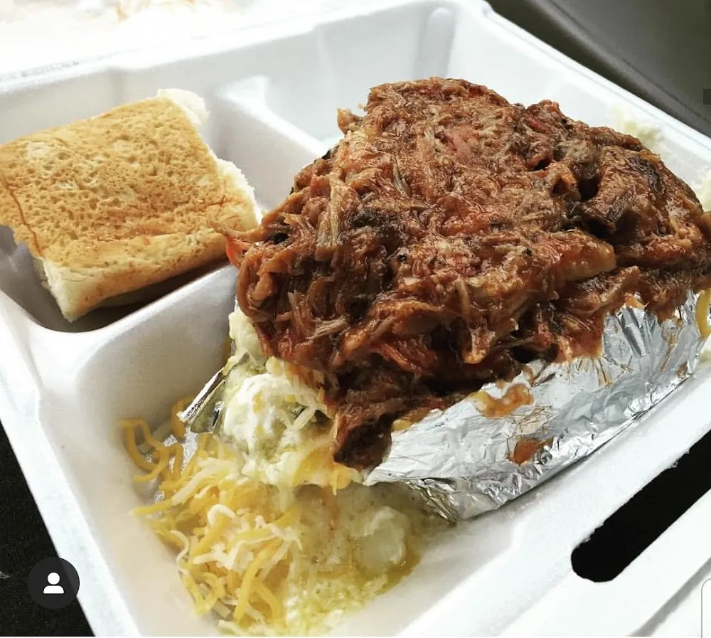 Pulled Pork Loaded Baked Potato